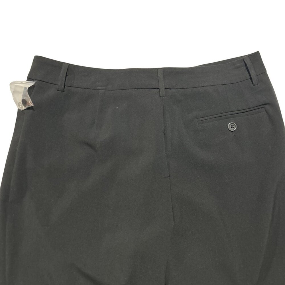 New ELEMENTZ Women's Solid Black Stretch WIDE LEG Dress Pants 10 Zipper - Picture 8 of 8